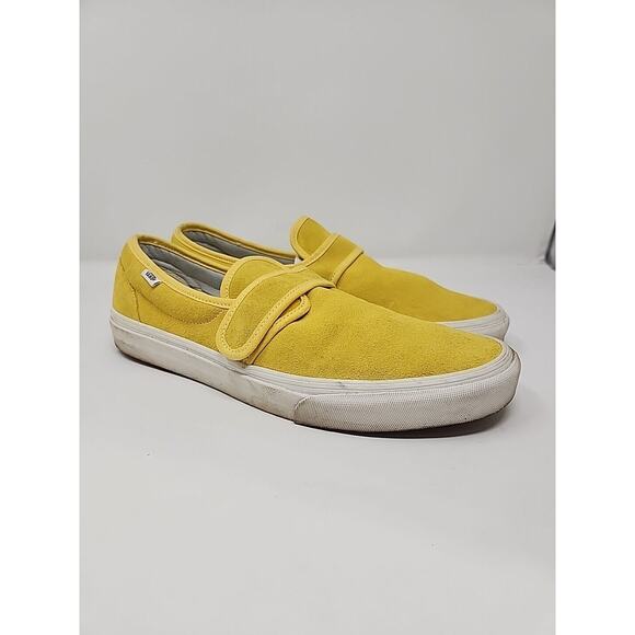 Vans Slip On Suede Shoes Sneakers Mens Size 11.5 Aspen Yellow Mustard 47V Casual main image 11